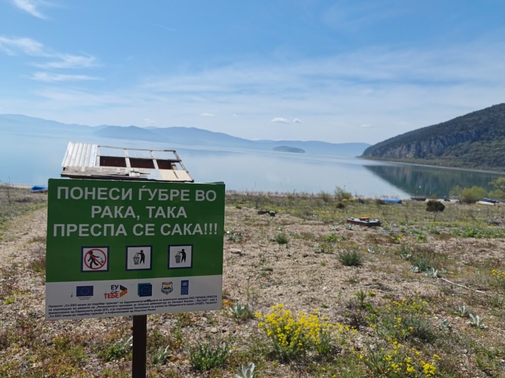 Informativna mapa za prespansko ezero