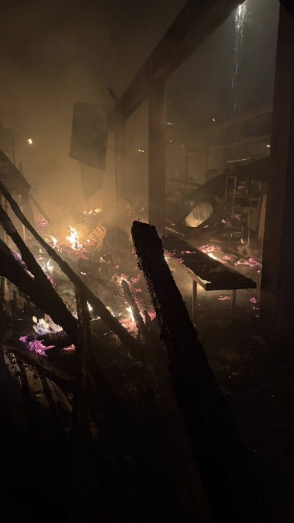 Pozar vo Dekoteskt, photo by Radovis news