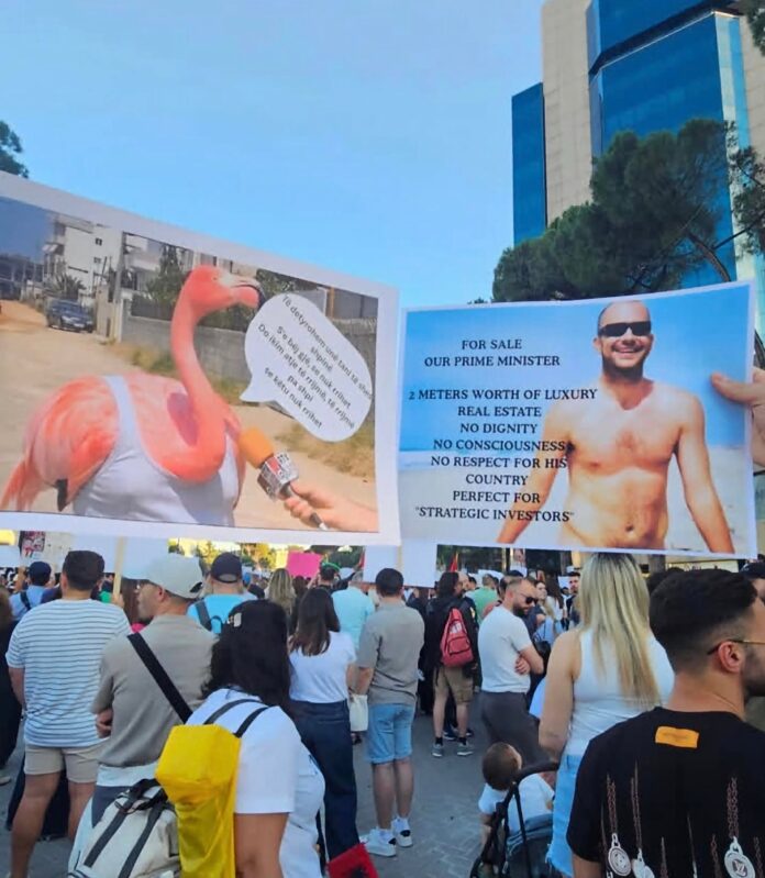 albania protest protiv proektot na kusner - foto Fejsbuk - Edi Rama albania protest protiv proektot na kusner - foto Fejsbuk - Edi Rama