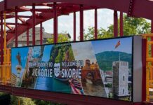 Noviot bilbord vo Skopje