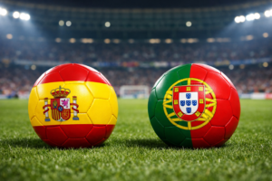 AI Spain Portugal football