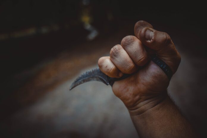 Ilustration knife murder kiling