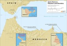 Spain Marocco Border map