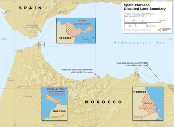spain marocco border Spain Marocco Border map
