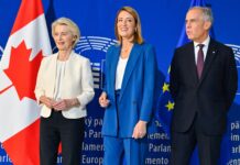 kanada pridruzna clenka na eu ursula don der jalen - foto Fon der lajen Fejsbuk