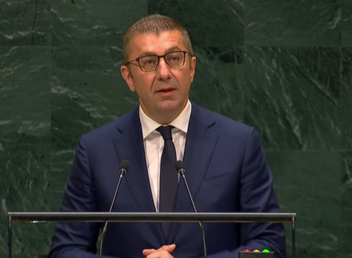 Macedonian PM Hristijan Mickoski in UN