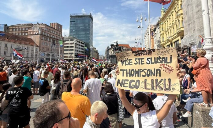 Protest vo Zagrev