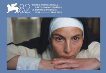 Постер од филмот Мајка на Теона Митева на официјална програма на фестивалот во Венеција