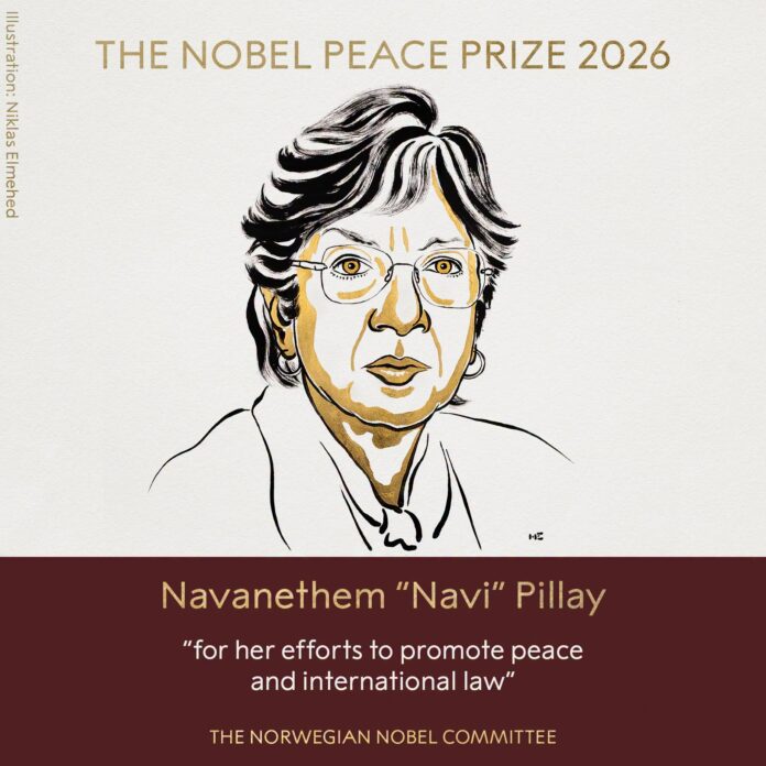 Нави Пилај / Facebook- Nobel prize