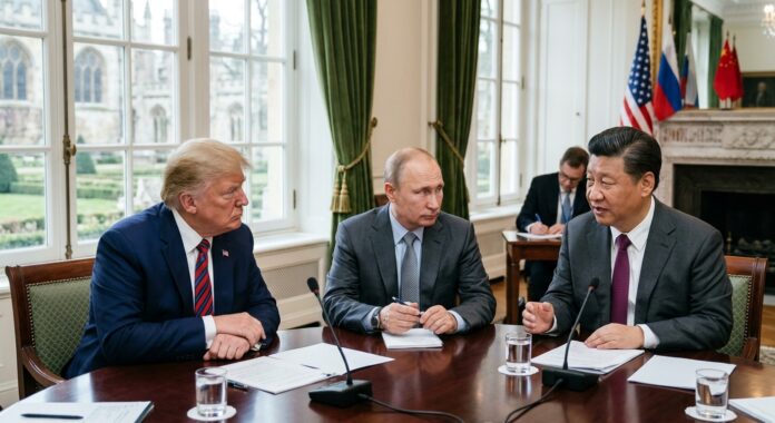 Tramp Putin Dzinping - AI generated