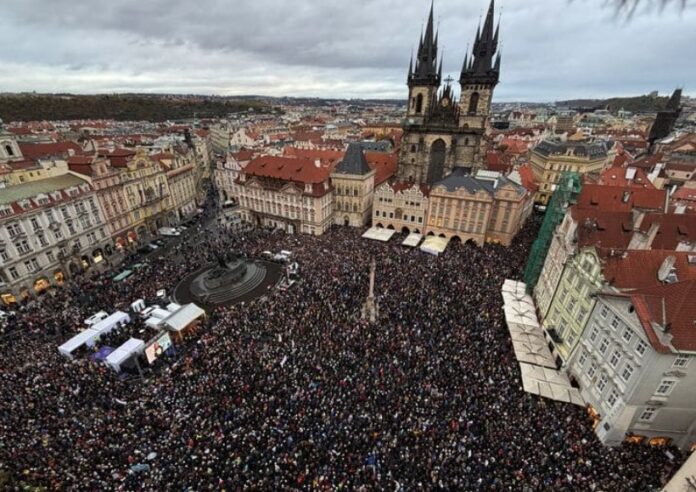 Protest in Prague